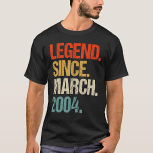 2004 19e verjaardag 19 jaar oud 1 t-shirt