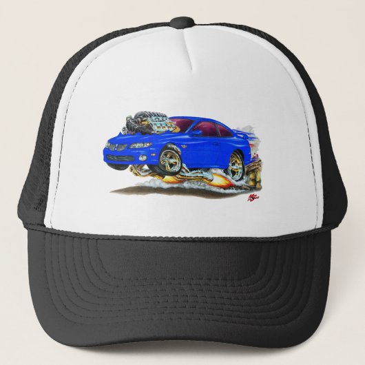 2004-2006 GTO Blue Car Trucker Pet (Voorkant)