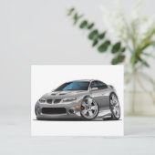 2004-2006 GTO grijze auto Briefkaart (Staand voorkant)