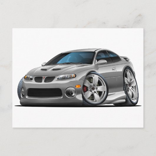 2004-2006 GTO grijze auto Briefkaart (Voorkant)