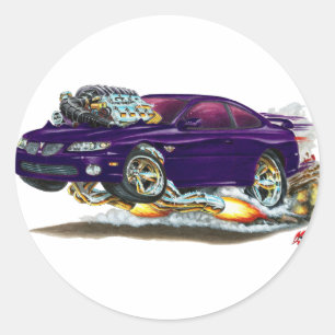 2004-2006 GTO Paarse auto Ronde Sticker
