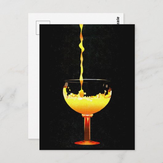 2004 Computer Drawing Pil Oranje Juice Briefkaart (Voorkant / Achterkant)