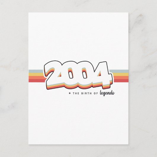 2004 De geboorte van legendes Briefkaart (Voorkant)