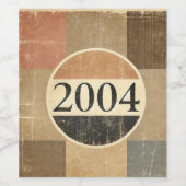 2004: Een  mozaïek Wijn Etiket (Enkel label)