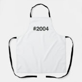 2004 Hashtag 21 Verjaardag Jubileum Schort (Voorkant)