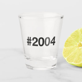 2004 Hashtag 21 Verjaardag Jubileum Shot Glas