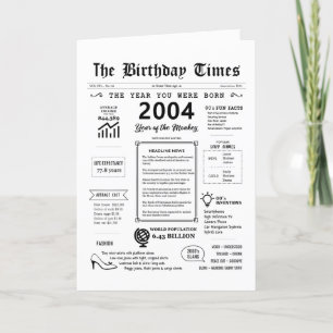 2004 Het jaar waarin je geboren werd op de Kaart v