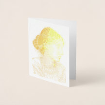 2004 Inkttekening van Virgina Woolf Gold Foil