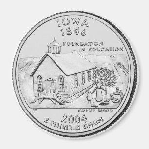 2004 Iowa State Quarter magneet