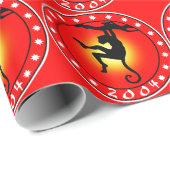 2004 Jaar van de Aap Cadeaupapier (Rol Hoek)