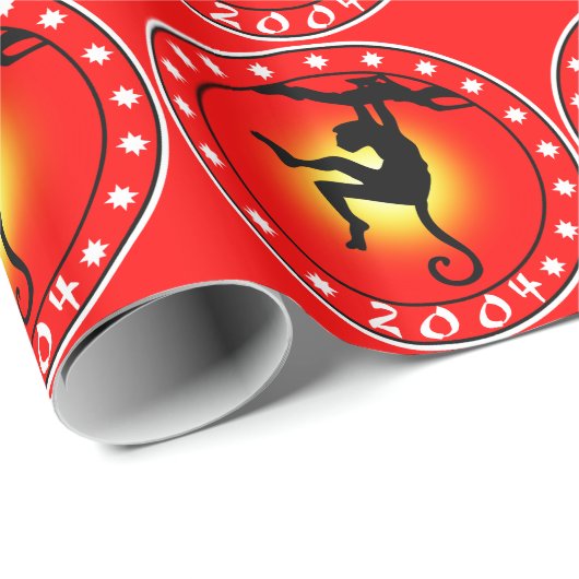 2004 Jaar van de Aap Cadeaupapier (Rol Hoek)