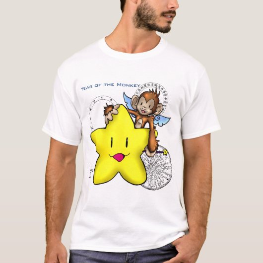 2004 Jaar van de aap! (ster) T-shirt (Voorkant)