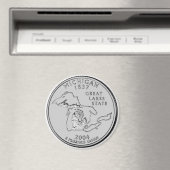 2004 Michigan State Quarter magneet (Insitu (Vaatwasser))