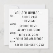 2004 Retro Stripe Vintage Poster 21ste verjaardag Kaart (Achterkant)