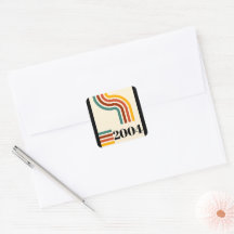 2004 Retro Vintage Poster Mijlpaal 21ste verjaarda