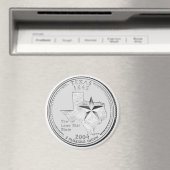 2004 Texas State Quarter magneet (Insitu (Vaatwasser))