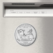 2004 Wisconsin State Quarter magneet (Insitu (Vaatwasser))
