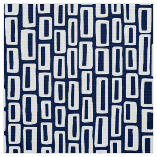 200515 - White on Dark Blue 001744 Stof