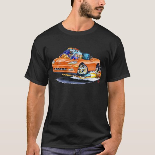 2005-10 Corvette Oranje converteerbaar T-shirt (Voorkant)