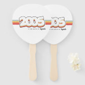 2005 De geboorte van legenden Handwaaier (Voorkant en achterkant)