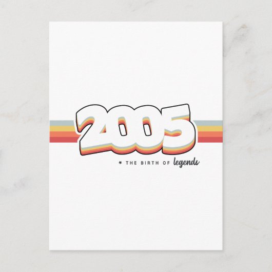 2005 De geboorte van legendes Briefkaart (Voorkant)