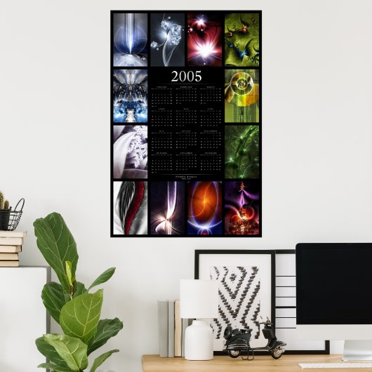 2005 Fractal Calendar Poster (Thuiskantoor)