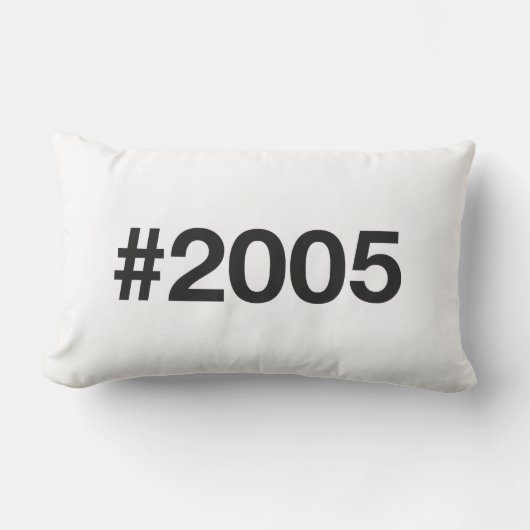2005 Hashtag 20 Verjaardag Jubileum Kussen (Voorkant)