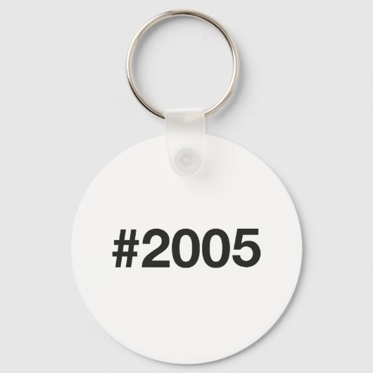 2005 Hashtag 20 Verjaardag Jubileum Sleutelhanger (Voorkant)