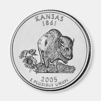 2005 Kansas State Quarter magneet