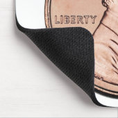 2005 Lincoln Memorial 1 cent kopergeld Muismat (Hoek)