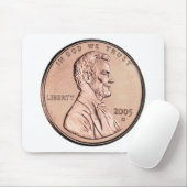 2005 Lincoln Memorial 1 cent kopergeld Muismat (Met muis)