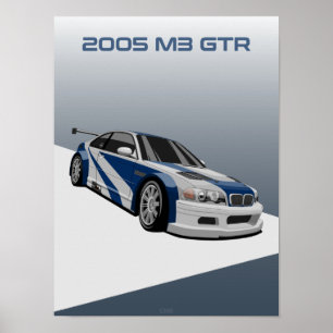 2005 M3 GTR raceauto Poster