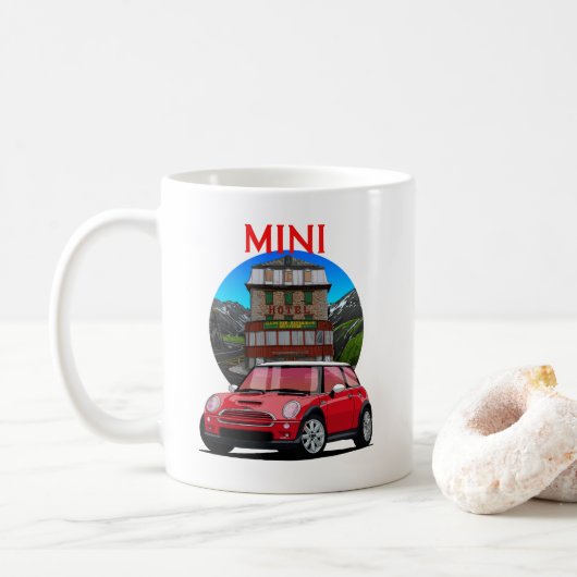 2005 Mini Cooper S. Koffiemok (Met donut)