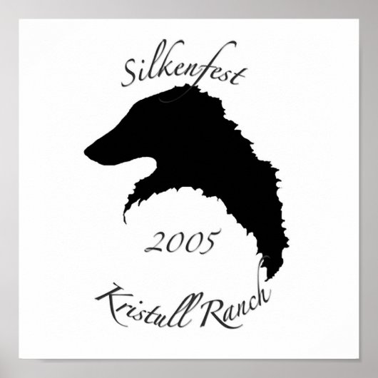 2005 Silkenfest-logo poster/druk Poster (Voorkant)