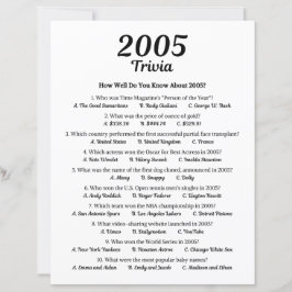 2005 Trivia spel