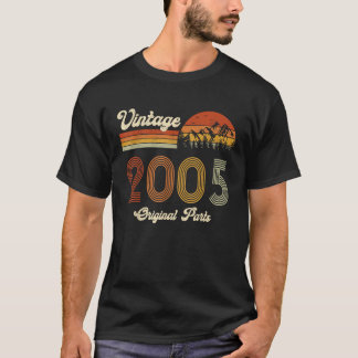  2005 verjaardagscadeau voor vrouwen Retro Outdoor T-shirt