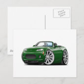 2006-08 Miata Green Car Briefkaart (Voorkant / Achterkant)