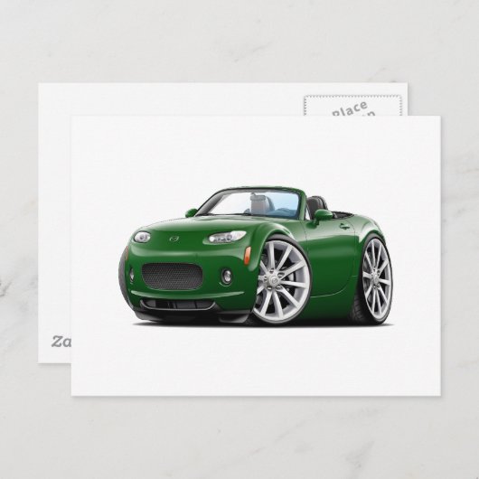 2006-08 Miata Green Car Briefkaart (Voorkant / Achterkant)