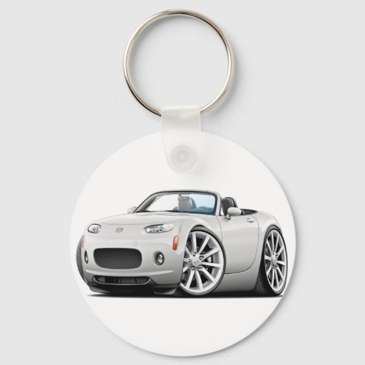 2006-08 Miata White Car Sleutelhanger (Voorkant)