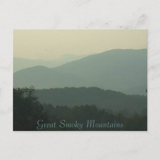2006_0911mountains0004, Great Smoky Mountains Briefkaart (Voorkant)