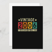  2006 17e verjaardag van de geschenken van 2006 17 kaart (Voorkant / Achterkant)