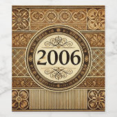 2006: Een jaar van bloei Wijn Etiket (Enkel label)