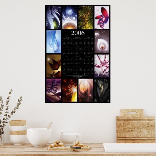 2006 Fractal Kalender Poster (Keuken)