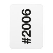 2006 Hashtag 19 Verjaardag Jubileum Magneet (Verticaal)