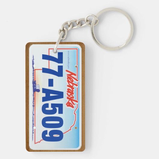 2006 Nebraska Licence Bord Sleutelhanger #2 (achterkant)