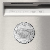 2006 North Dakota State Quarter magneet (Insitu (Vaatwasser))