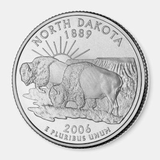 2006 North Dakota State Quarter magneet