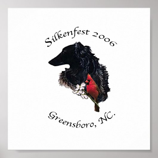 2006 Silkenfest logo Bobbie Deis poster/print Poster (Voorkant)