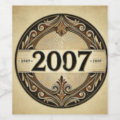 2007: Een jaar van grootsheid Wijn Etiket (Enkel label)