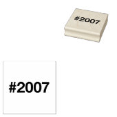 2007 Hashtag 18 Verjaardag Jubileum Rubberstempel (Gestempeld)